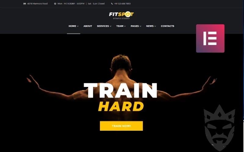 FitSpot - Fitness Studio WordPress Elementor Theme WordPress Theme