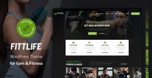 Fittlife - Gym  Fitness WordPress Theme