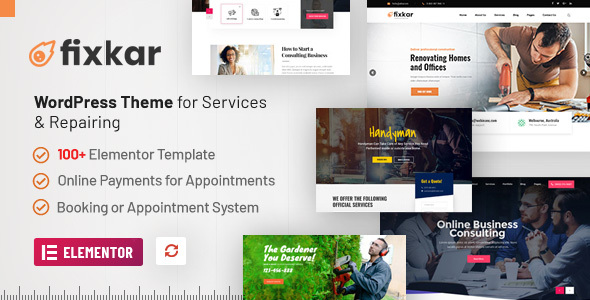 FixKar - All Services WordPress Theme Build With Elementor