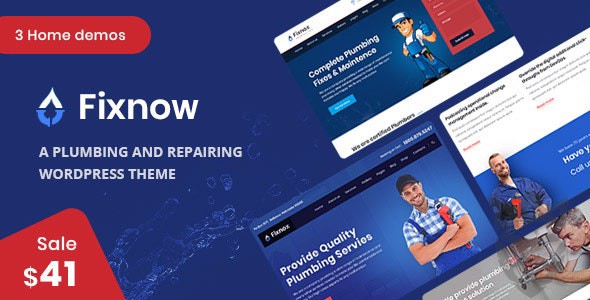 Fixnow - A Perfect Plumbing WordPress Theme