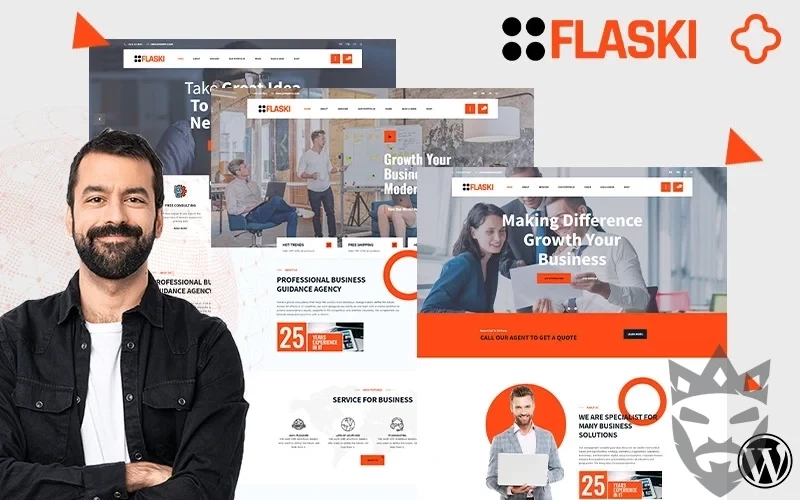 Flaksi Modern Easy Multipurpose Consulting WordPress Theme