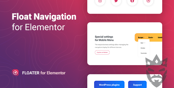 Floater – Sticky Navigation Menu for Elementor