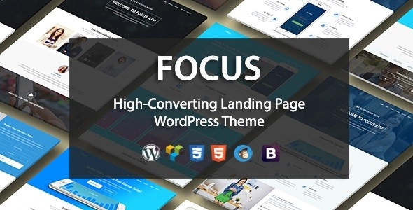 Focus High-Converting Landing Page WordPress Theme