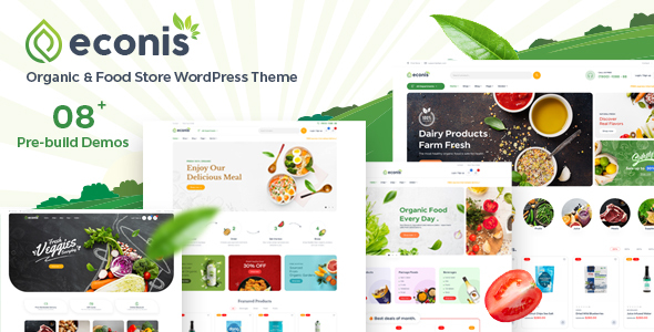 Econis – Organic  Food Store WordPress Theme