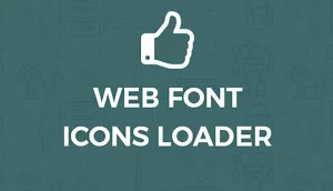 Font icons loader for wordpress