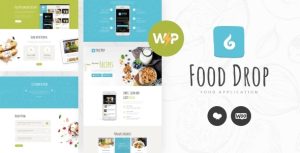 Food Drop | Meal Ordering  Delivery Mobile App WordPress Theme