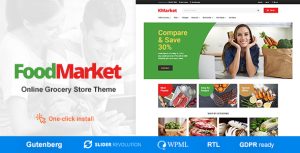 Food Market - Grocery Store and Shop WordPress Theme