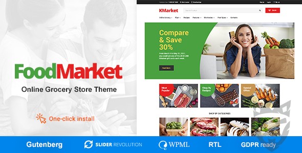 Food Market - Grocery Store and Shop WordPress Theme