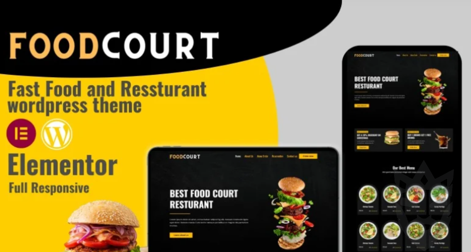 Foodcourt – Fast food  Restaurants WordPress theme