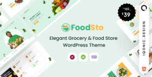 Foodsto : Grocery  Food Store WordPress Theme