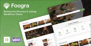 Foogra - Restaurants Directory  Listings WordPress Theme