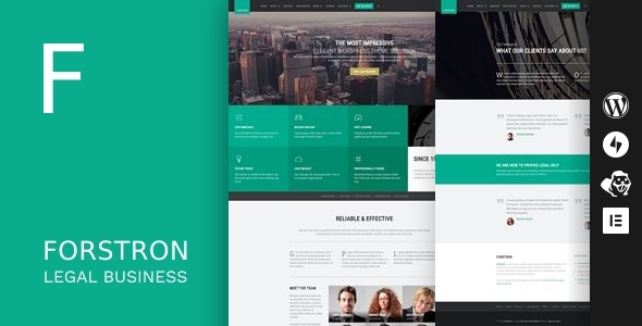 Forstron - Legal Business WordPress Theme