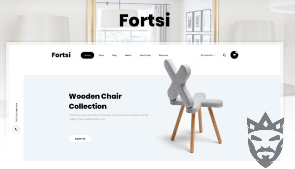 Fortsi - Minimal Furniture Store Elementor WooCommerce Responsive Theme