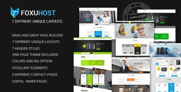 FoxuhHost - Web Hosting WordPress Theme