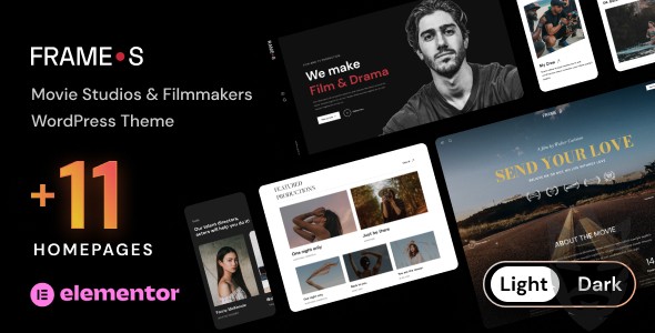 Frames - Movie Studios  Filmmakers WordPress theme