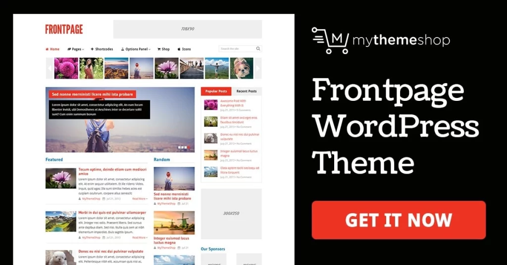 FrontPage - WordPress Theme