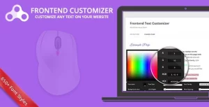 Frontend Text Customizer - WordPress Visual Editor