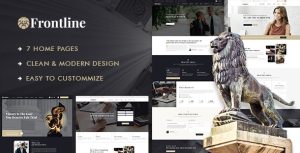 Frontline - Attorney  Lawyer WordPress Theme