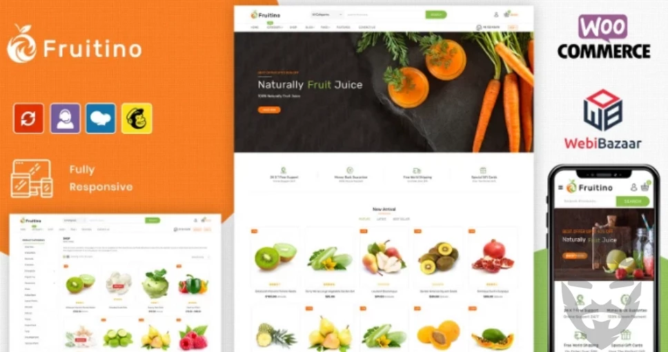 Fruitino - Food & Grocery Store WooCommerce Theme