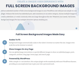 Full Screen Background Images Pro – by Amplify Plugins