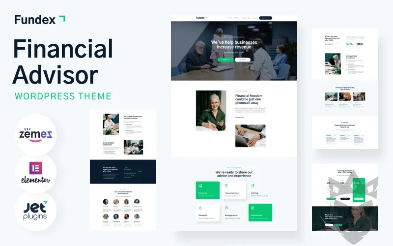 Fundex - Financial Advisor WordPress Theme