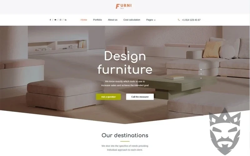 Furnitex - furniture design and manufacturer WordPress Theme