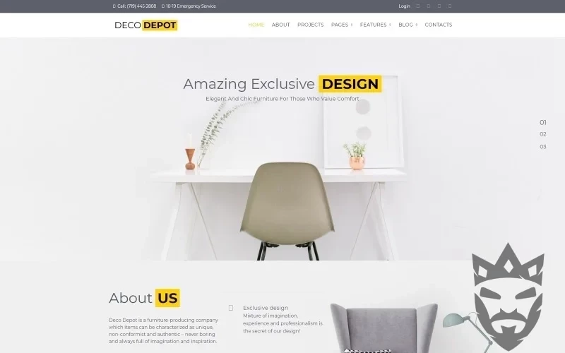 Furniture Company WordPress Theme