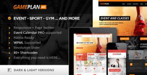 Gameplan - Event and Gym Fitness WordPress Theme