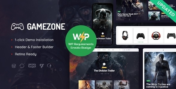 Gamezone | Video Gaming Blog  Esports Store WordPress Theme