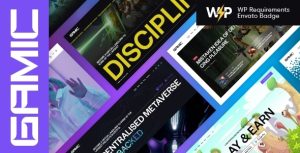 Gamic - Metaverse Game  Crypto Gaming WordPress Theme