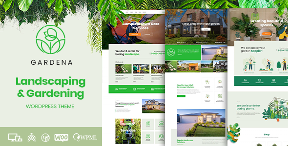 Gardena - Landscaping  Gardening WordPress Theme