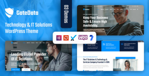 GateData - IT Solutions  Technology WordPress Theme