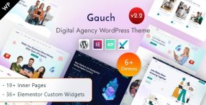 Gauch - IT Services  Digital Business Agency Elementor WordPress Theme