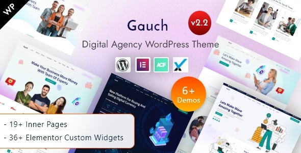 Gauch - IT Services  Digital Business Agency Elementor WordPress Theme