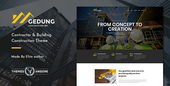 Gedung | Contractor  Building Construction Theme