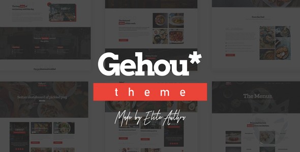 Gehou - A Modern Restaurant  Cafe Theme