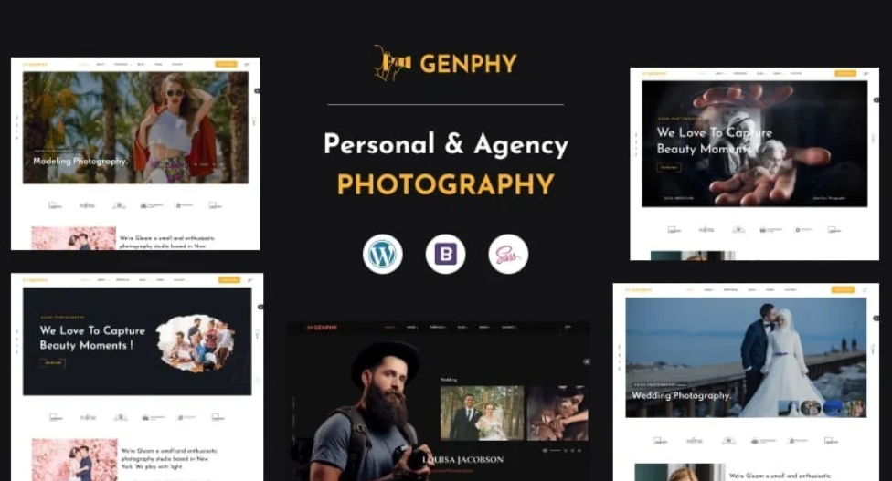 Genphy - Photography WordPress Theme