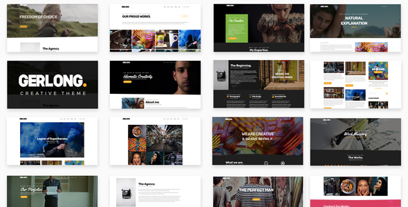 Gerlong - Responsive One  Multi Page Portfolio Theme