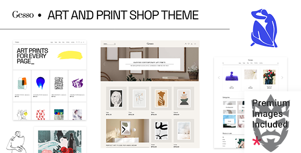 Gesso - Art  Print Shop Theme