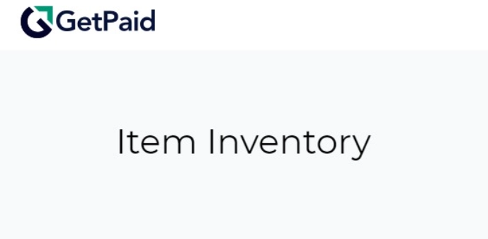 Get Paid Item Inventory Addon