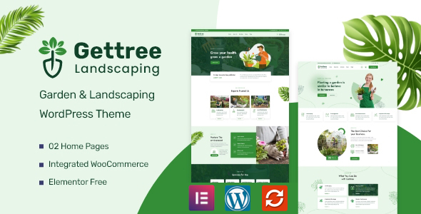 Gettree – Garden  Landscaping WordPress Theme