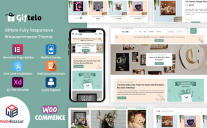 Giftelo - Handmade Gift  Photo Art Elementor WooCommerce Theme