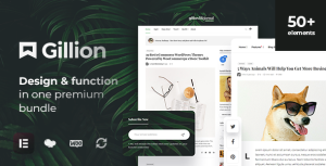 Gillion | Multi-Concept Blog/Magazine  Shop WordPress AMP Theme