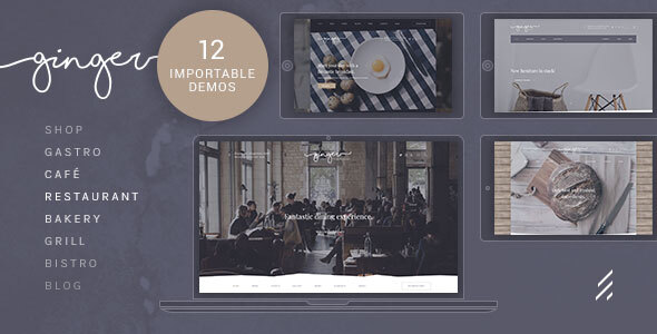 Ginger — Restaurant WordPress Theme