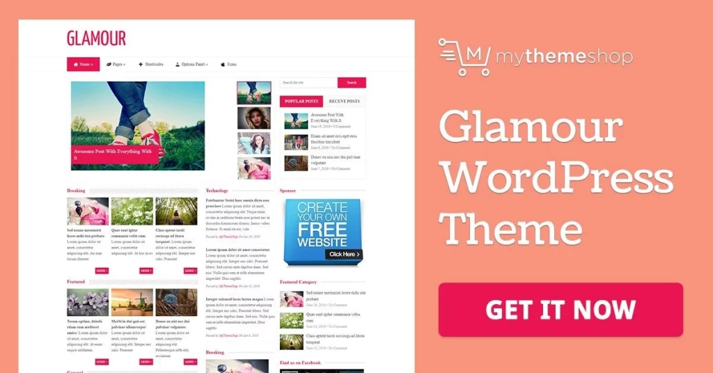 Glamour - WordPress Theme