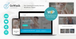 GoWash | Dry Cleaning  Laundry Service WordPress Theme