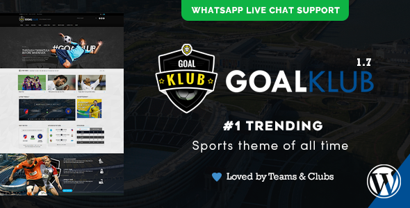 Goal Club | Sports  Events WordPress Theme