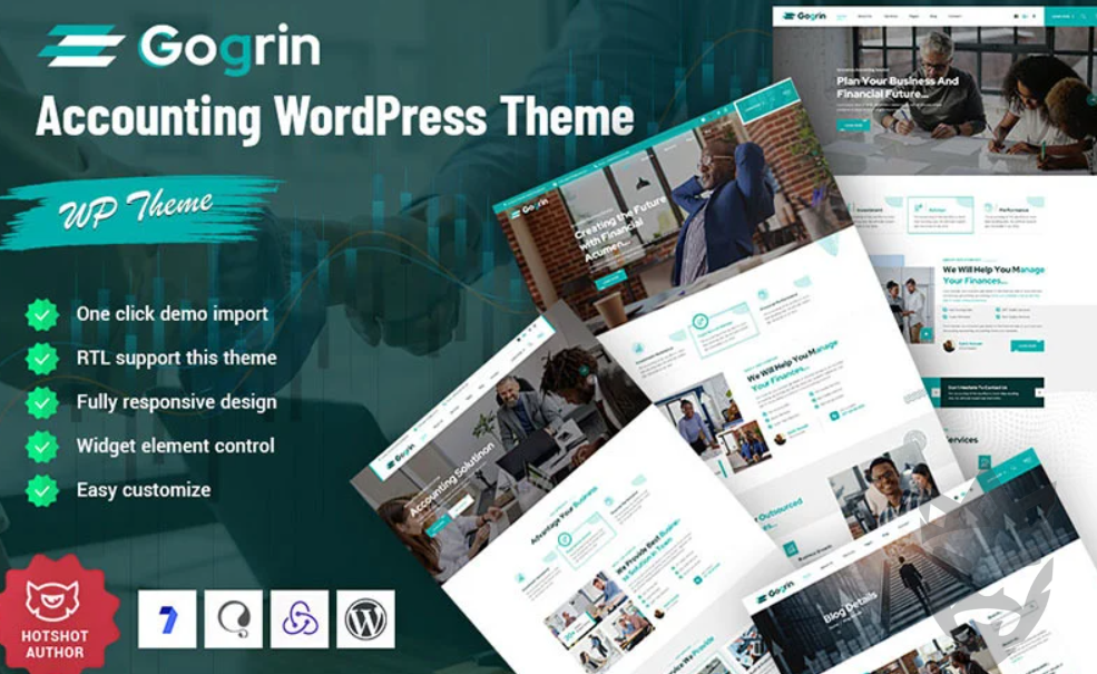 Gogrin - Accounting Responsive WordPress Theme