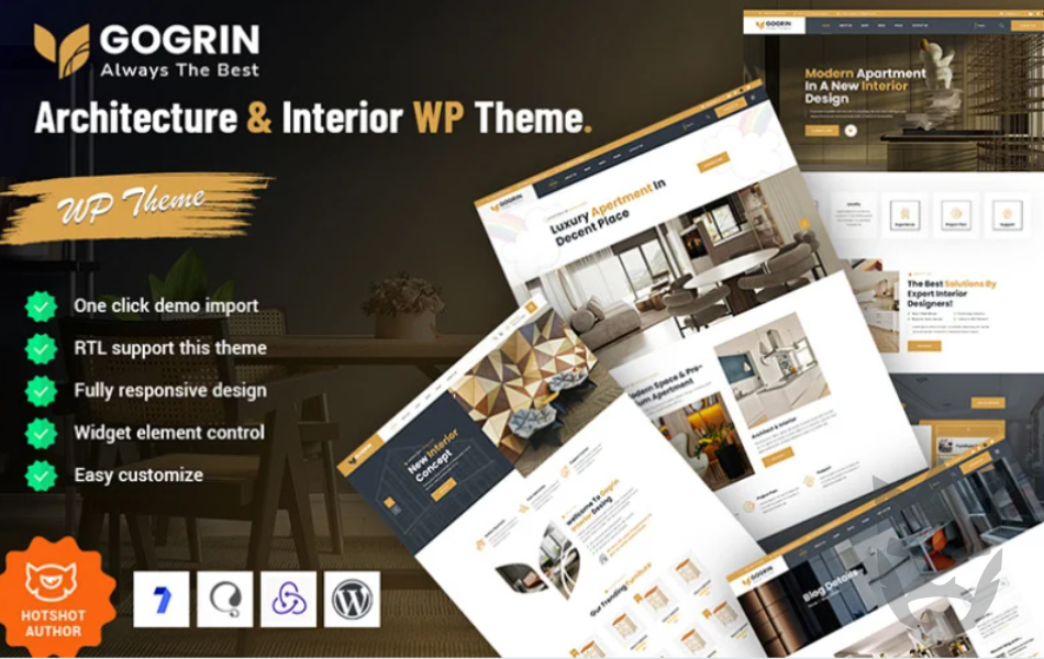 Gogrin - Architecture and Interior Design WordPress Theme