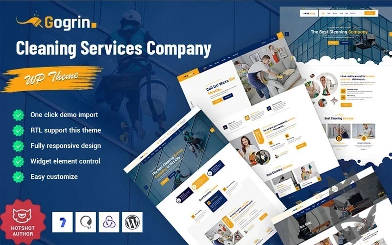 Gogrin - Cleaning Service WordPress Theme